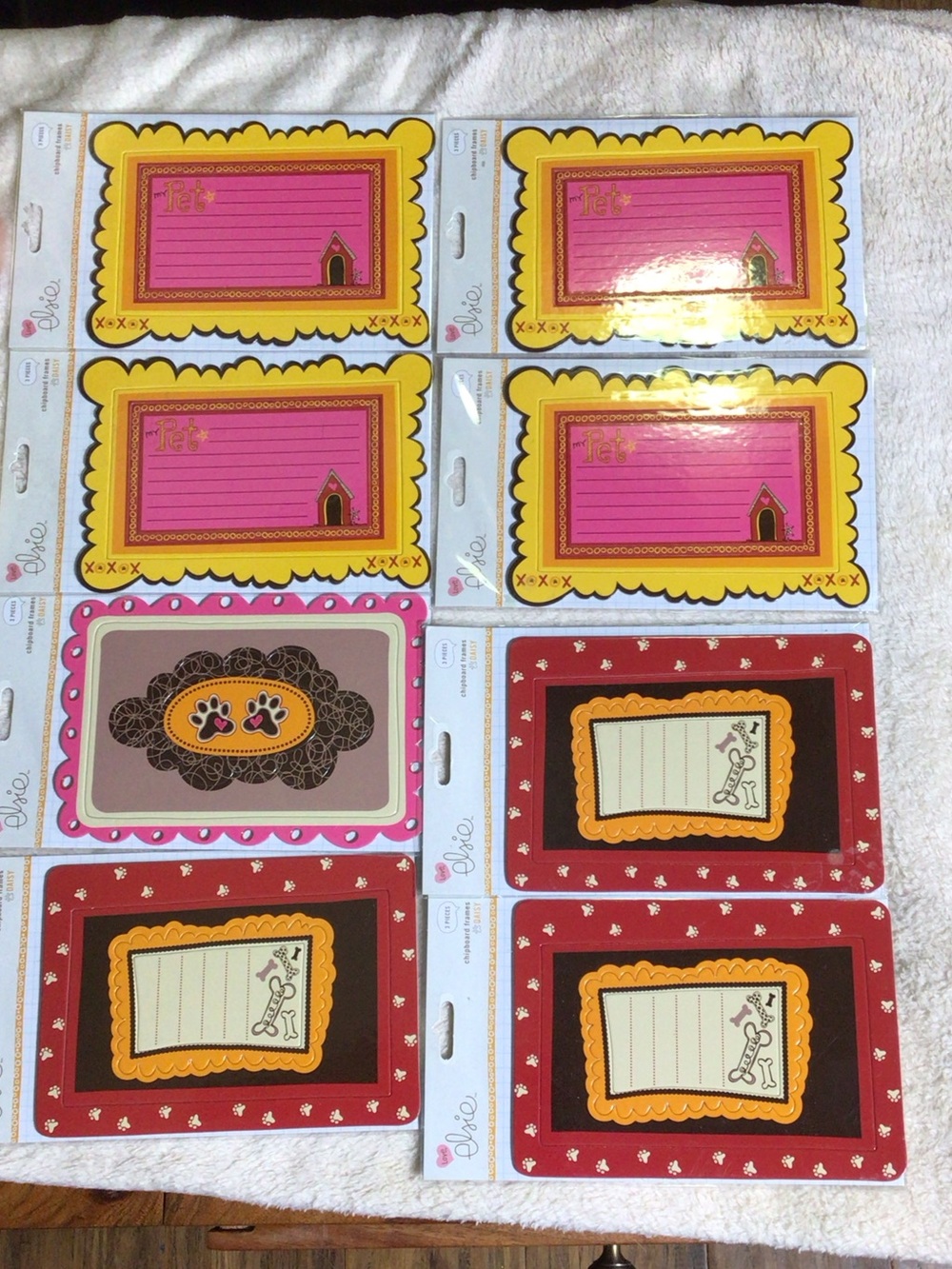 Love, Elsie chipboard frames and soft charms